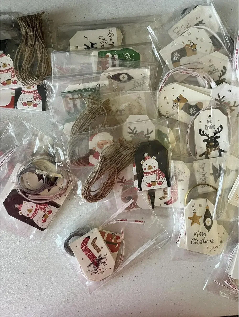 Christmas Tags Ole style Christmas 27 Bags Gift Tag 18-20 tags per  bag